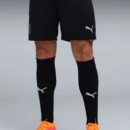 Puma Manchester City Men Solid Slim-Fit Mid-Rise Football Training Above Knee Shorts-picture-21