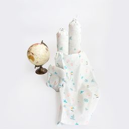 Yellow Doodle Lil Travellers Organic Bedding Gift Basket - Blue-image-101