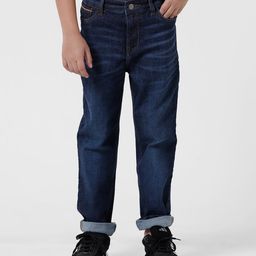 Kate & Oscar Solid Regular Fit Jeans - Dark Blue-image-5