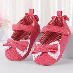 Cute Walk by Babyhug Booties with Velcro Closure -Fuchsia-image-52