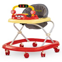 BAYBEE Round Foldable Activity Baby Walker with 3 Seat Height Adjustable Tray & Removeable Musical Toys Rattle - Red-14