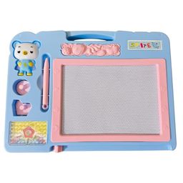 New Pinch Double Side Magic Slate with Black Slate Chalk Board Drawing,Writing and Magic Slate for Kids (color may vary )-image-23