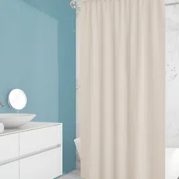 ArtzFolio Cream Waterproof Shower Curtain-image-60