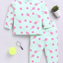 Clt.s Kids Printed Pure Cotton Night suit-image-61