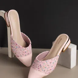 Anouk Party Block Mules-8