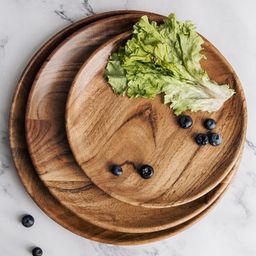 Think Artly Dune Acacia Plates Set of 3 - Large, Medium & Small - 1.401 kg image 2
