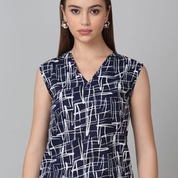 Dressitude Women V-Neck Printed Sleeveless Casual Top-picture-11