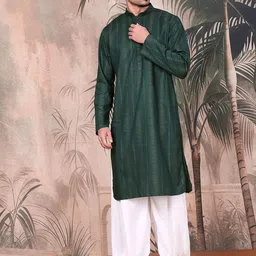 Sangria Men Striped Cotton Kurta-image-94