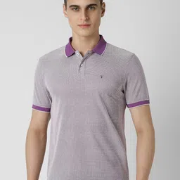 Van Heusen Sport Men Geometric Printed Polo Collar Cotton T-shirt-image-85