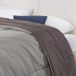 Saral Home Grey Microfiber AC Room Double Bed Quilt-image-48