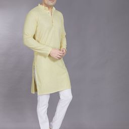 DIVISIVE Men Embroidered Regular Sequinned Kurta with Pyjamas image 2