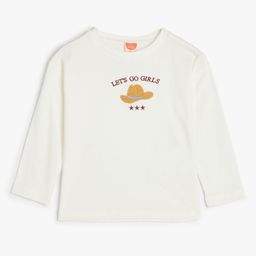 Koton Girls Typography T-shirt-picture-36