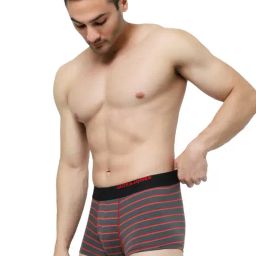 Jack & Jones Grey Striped Trunks-picture-31