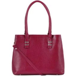 Toteteca Red Solid Medium Shoulder Handbag-11