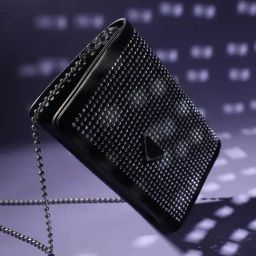 HauteSauce Black Studded Medium Leather Cross Body Bag-20