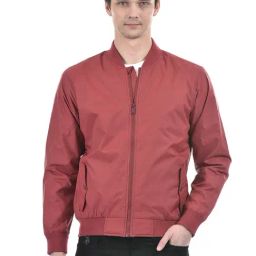 Numero Uno Wine Regular Fit Bomber Jacket-image-47