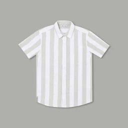 Fame Forever by Lifestyle Kids Sage Striped Regular Fit Shirt-image-88