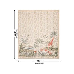 JaipurFabric Green & Red Cotton 180 TC Sanganeri Printed Bedsheet with 2 Pillow Covers image 5