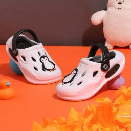 Truffle Collection Boys White & Black Clogs-image-63