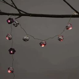 FIG Living Purple Paper Lush Bloom String Lights-74