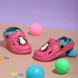 Truffle Collection Boys Pink & Navy Clogs-image-77
