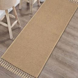 Saral Home Beige Jute Anti-Slip Runner with Fringe-image-82
