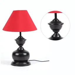 Tucasa NTU-57 B-22 Table Lamp with Metal Base (Red)-40