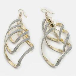Sohi Gold Plated Designer Stone Dangler Earrings-image-69