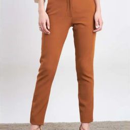 SALT Attire Brown Plain Trousers-image-96