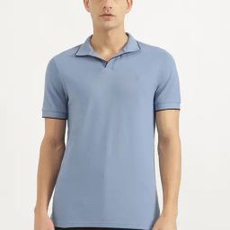 United Colors Of Benetton Blue Regular Fit Polo T-Shirt-picture-11