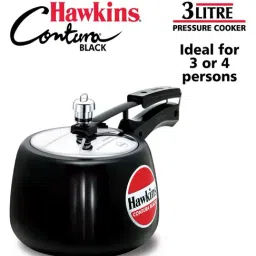 Hawkins Contura Black 3 L Pressure Cooker - Set of 1-42