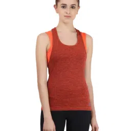 ALCIS Maroon Self Design Tank Top-picture-4