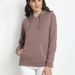 Club York Brown Patchwork Hooded Sweatshirt-image-37