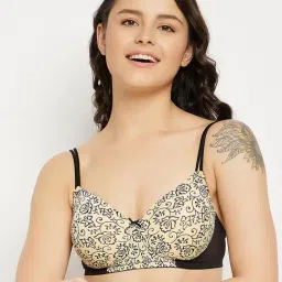 Clovia Beige Non Wired Padded T-Shirt Bra-picture-20