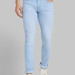 Park Avenue Light Blue Regular Fit Jeans-picture-48