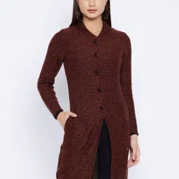 Duke Brown Self Design Longline Sweater-picture-21