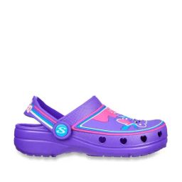 Skechers Girls HEART CHARMER - SWEET SPLASH Purple Multi Casual Slip On Sandal-image-88