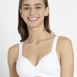 Jockey FE57 Women's Wirefree Padded Super Combed Cotton Elastane Full Coverage Lounge Bra-image-57