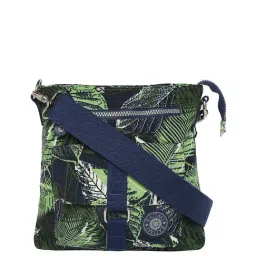 Baomi Blue & Green Printed Medium Cross Body Bag-4