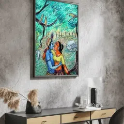 The Art House Abstract Multicolor Canvas Painting-image-30