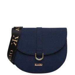 KLEIO Blue Solid Medium Shoulder Bag-image-88