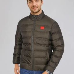 Lee Green Regular Fit Solid Puffer Jackets-picture-24
