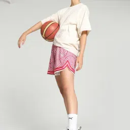 Puma Pink Printed Sports Shorts image 4