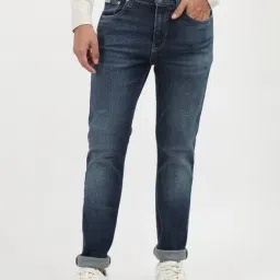 Calvin Klein Jeans Blue Cotton Regular Fit Jeans-image-95