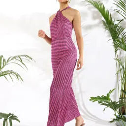 KASSUALLY Pink Printed Jumpsuit image 4