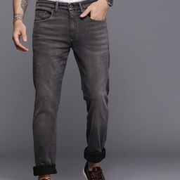 Louis Philippe Jeans Men Grey Slim Fit Low-Rise Light Fade Stretchable Jeans-picture-16