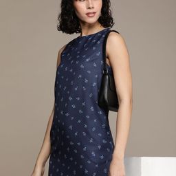French Connection Floral Print Sheath Mini Dress-image-99