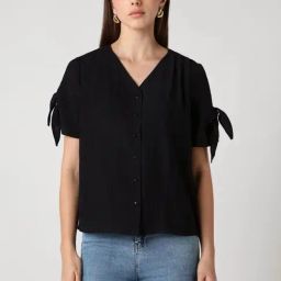 Van Heusen Black Regular Fit Top-image-44