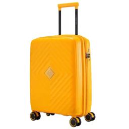 Nasher Miles Antwerp Hard-Sided Polypropylene Cabin Luggage Yellow 20 inch |55cm Trolley Bag-image-48