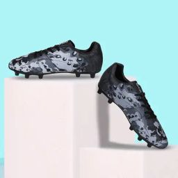 AIVIN Men's Ocean Black Football Shoes-image-61